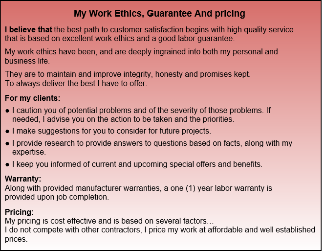 Work Ethics