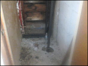 Hot Water Closet Before